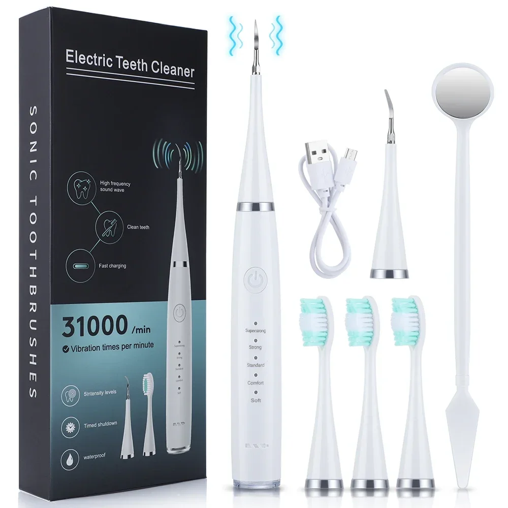 Teeth Whitening Mouthwash - Ultrasoniczny skaler do czyszczenia zębów, usuwania