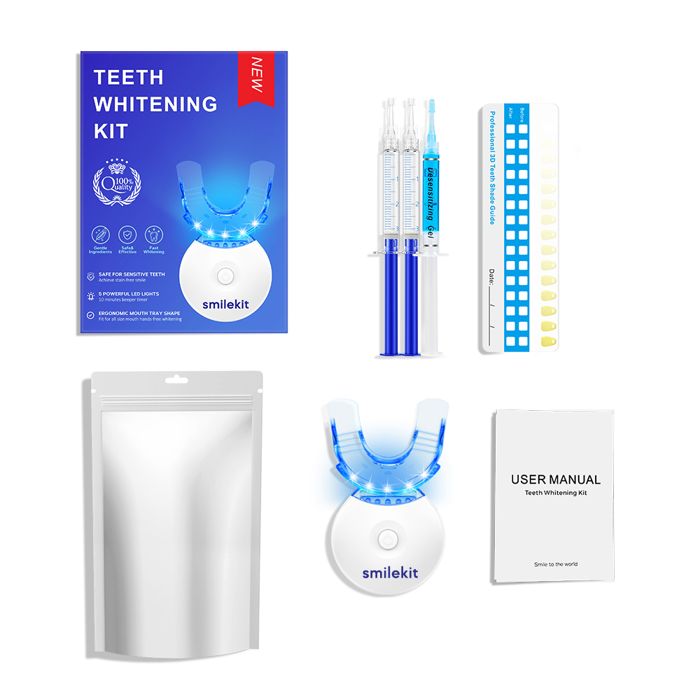 Teeth Whitening Kit - Zestaw do wybielania zębów - 5-krotny