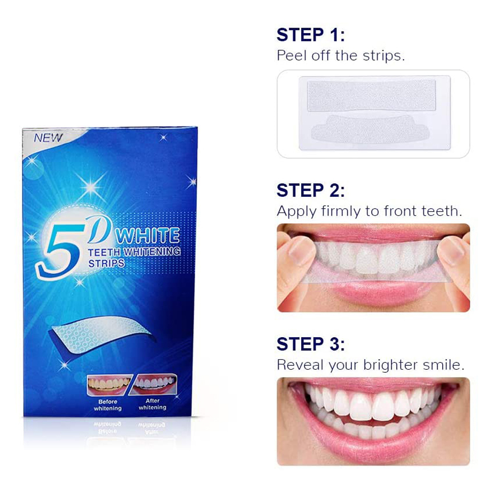 Paski do wybielania zębów 5D,  – Teeth Whitening Near Me recenzja i cena
