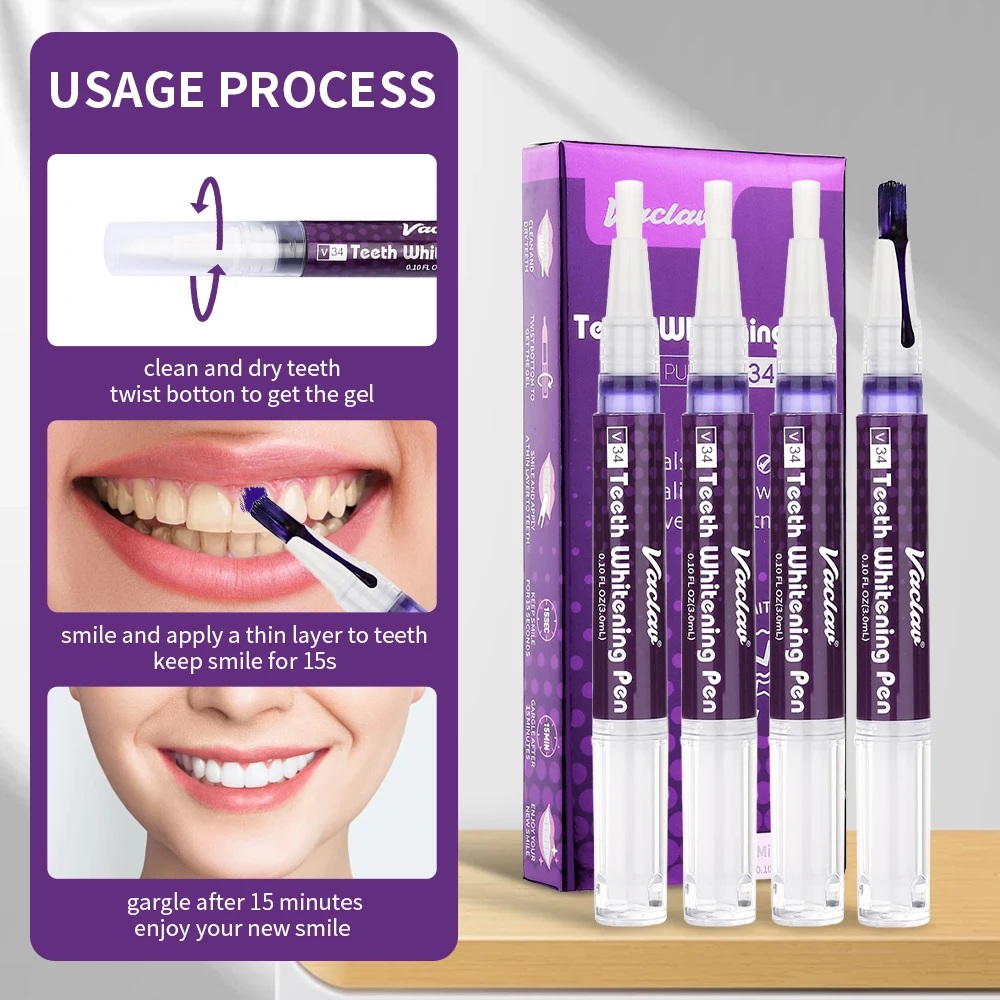 Vaclav V34 – fioletowy żel w p – Teeth Whitening Near Me recenzja i cena